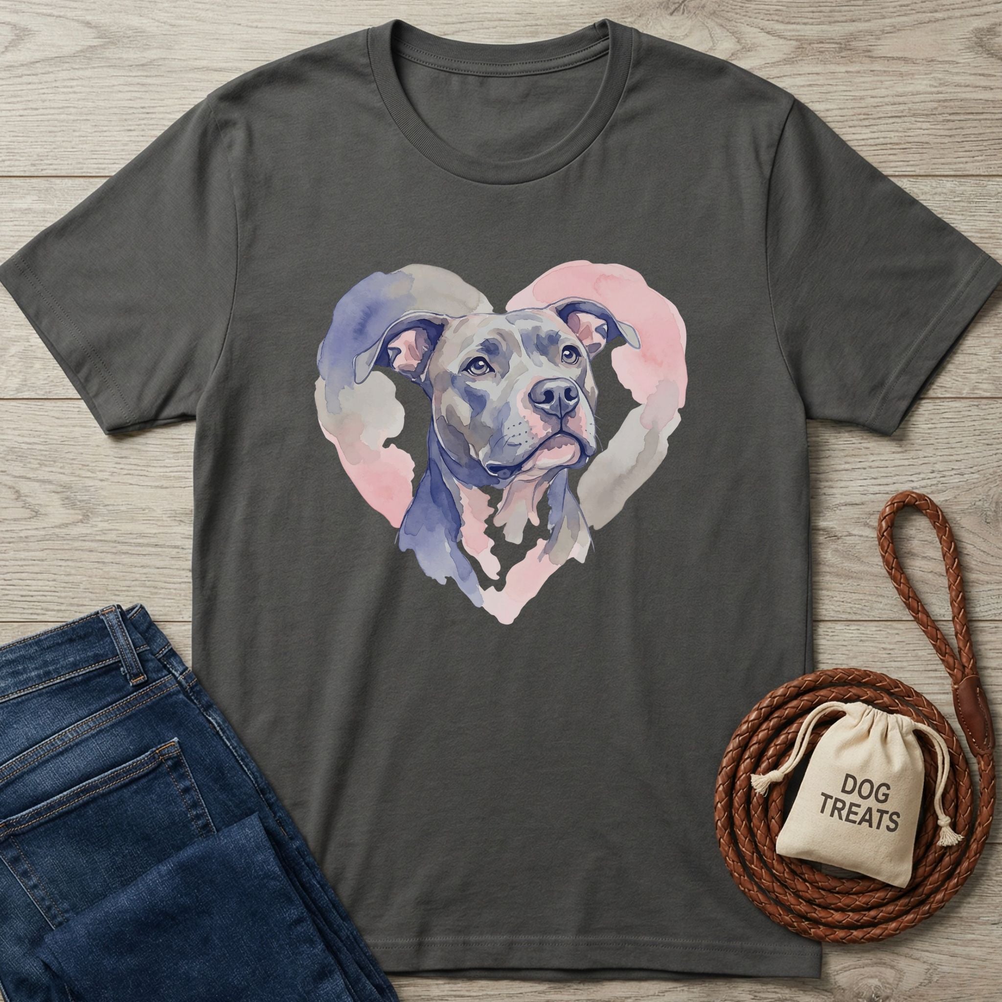 Pitbull Heart T-Shirt