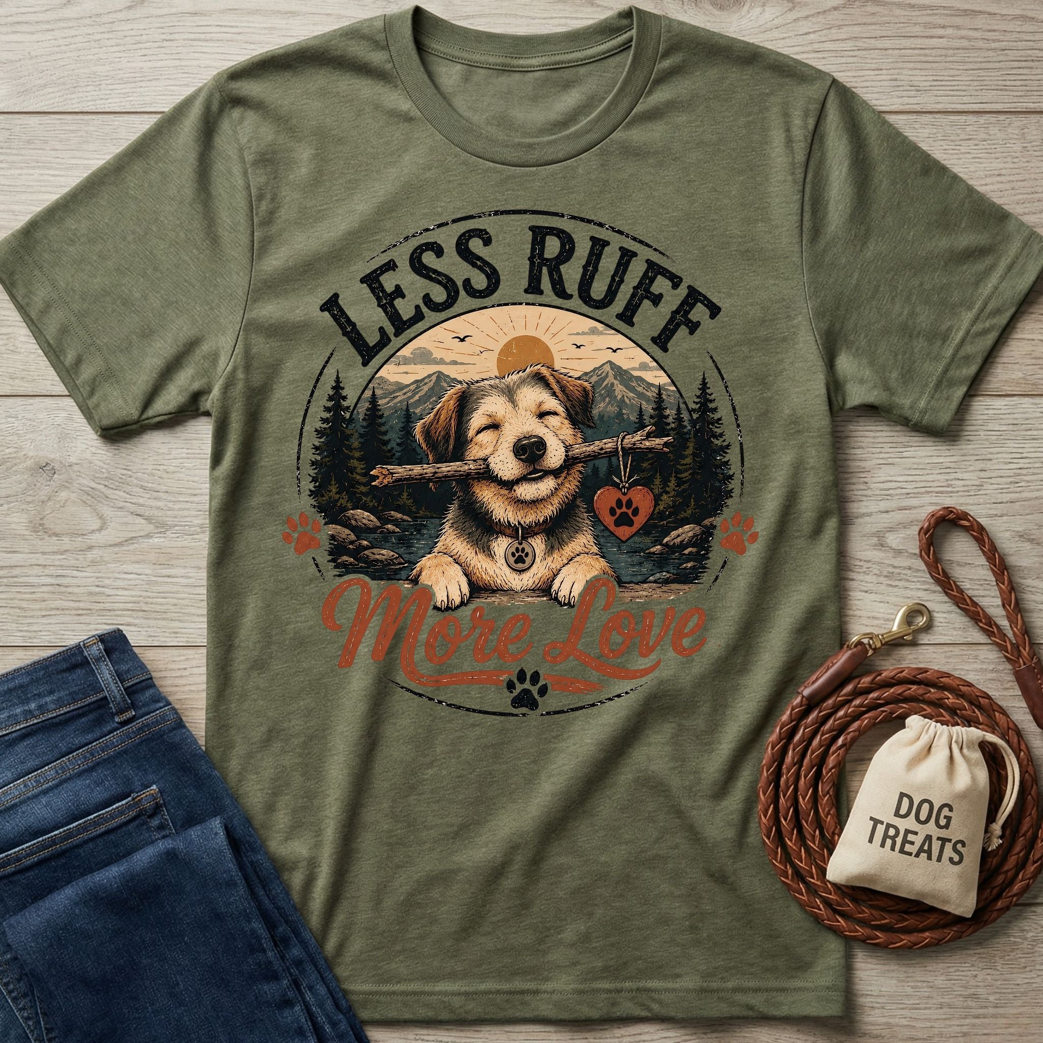Less Ruff More Love T-Shirt