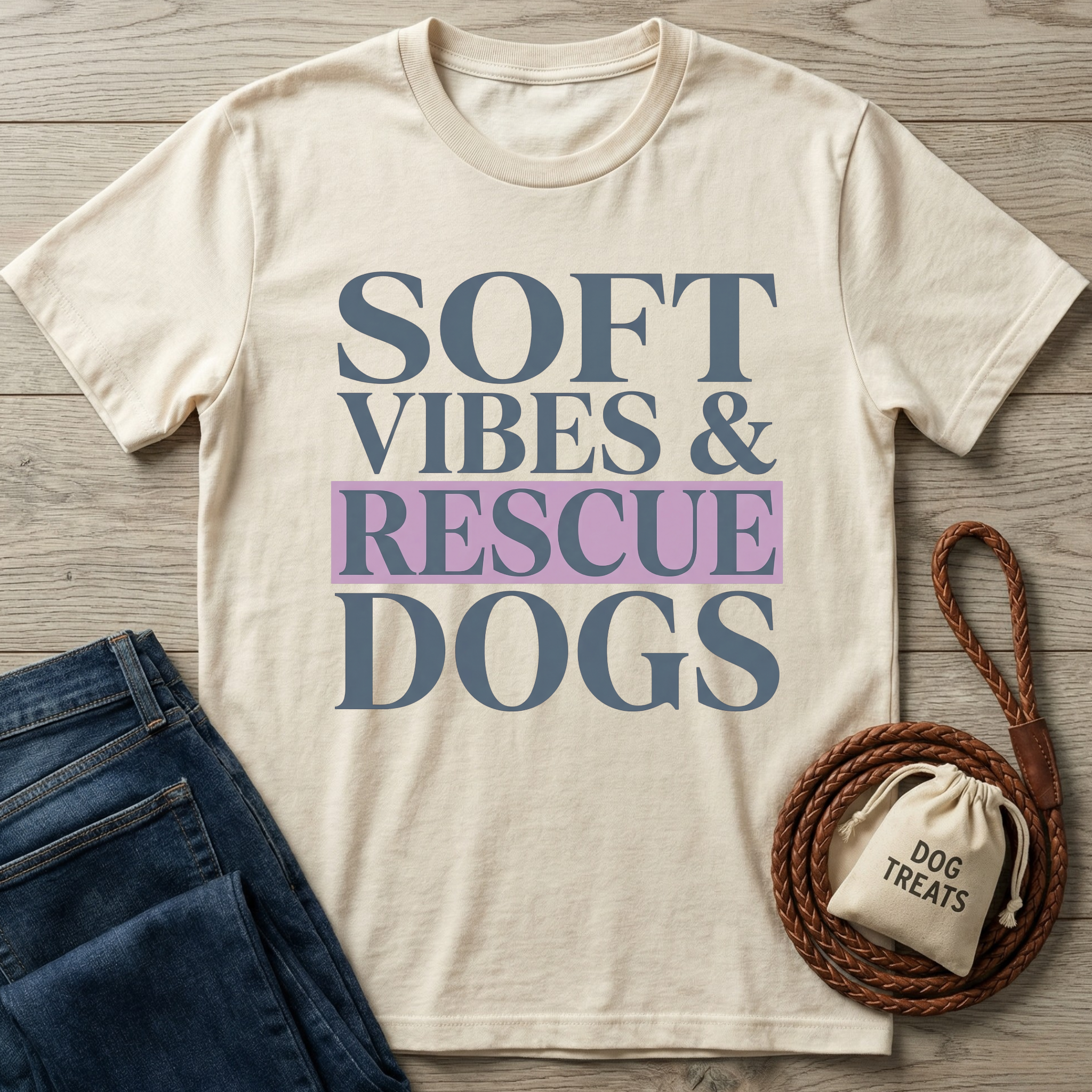 Soft Vibes & Rescue Dogs T-Shirt