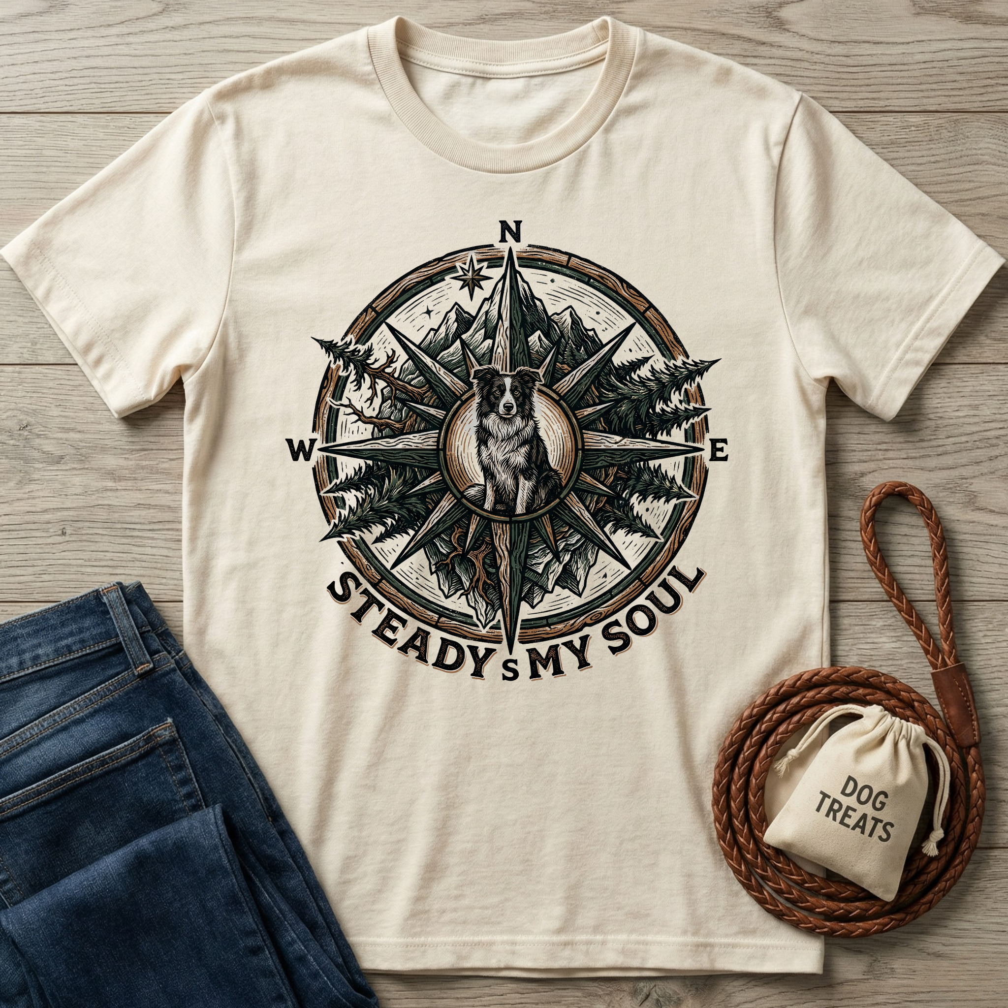 Steady My Soul Compass T-Shirt