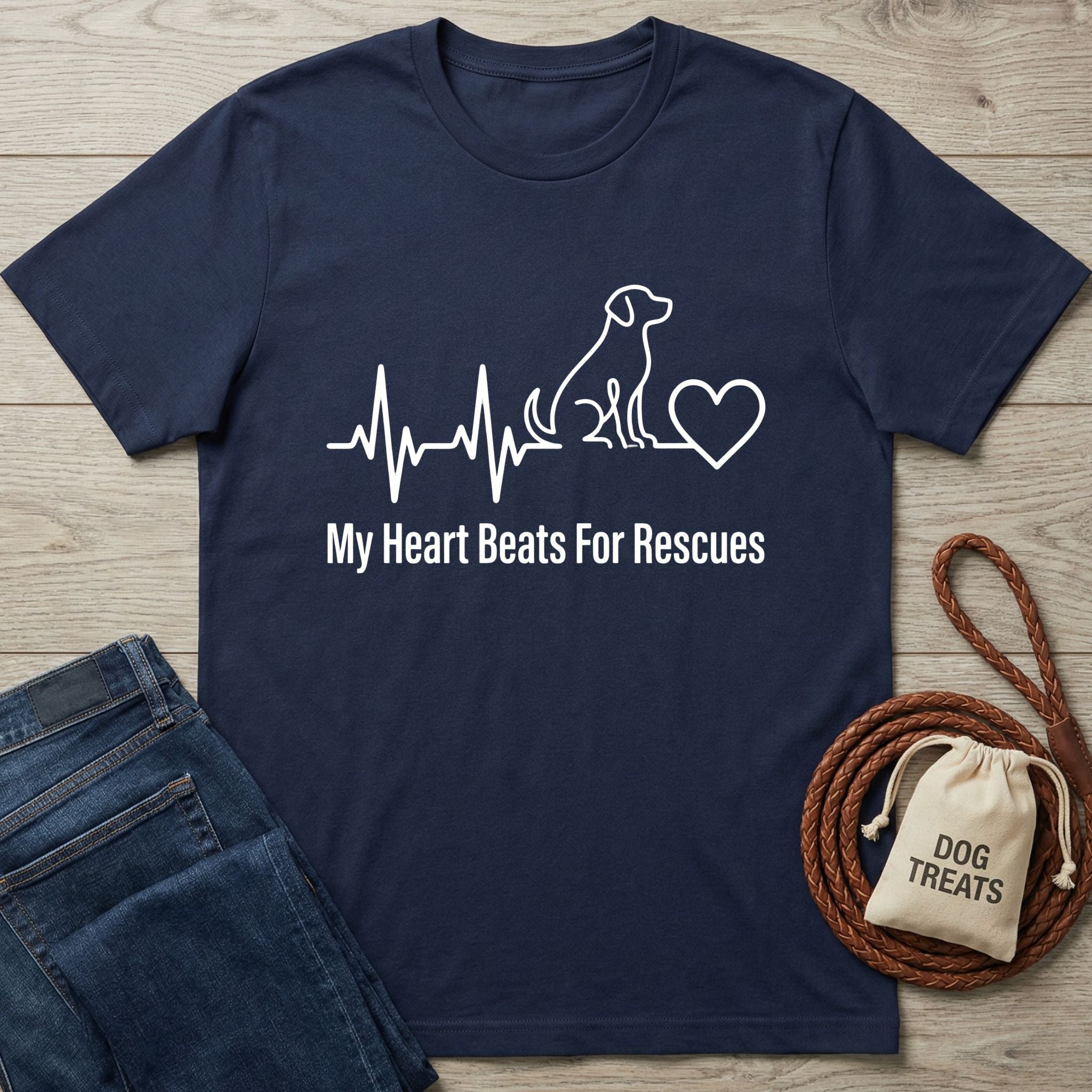 Heartbeats For Rescues T-Shirt