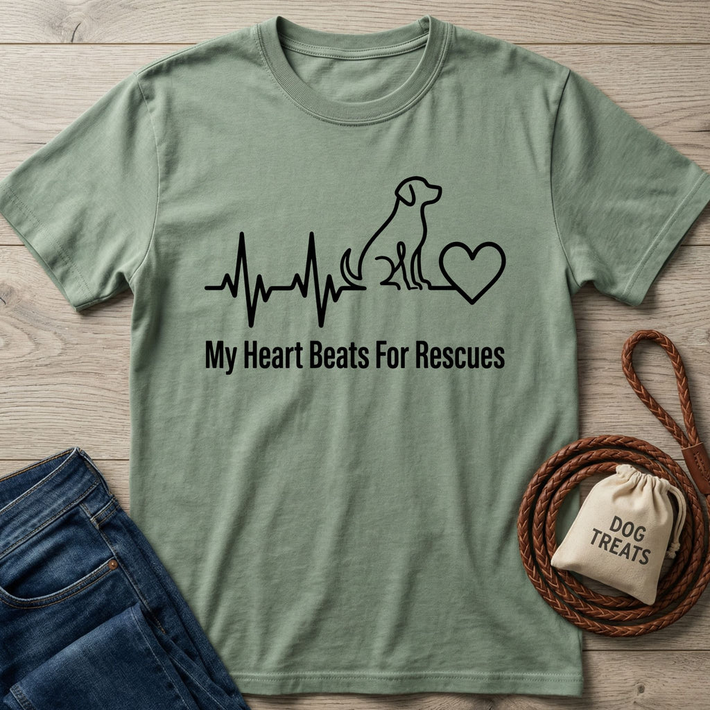 Heartbeats For Rescues T-Shirt
