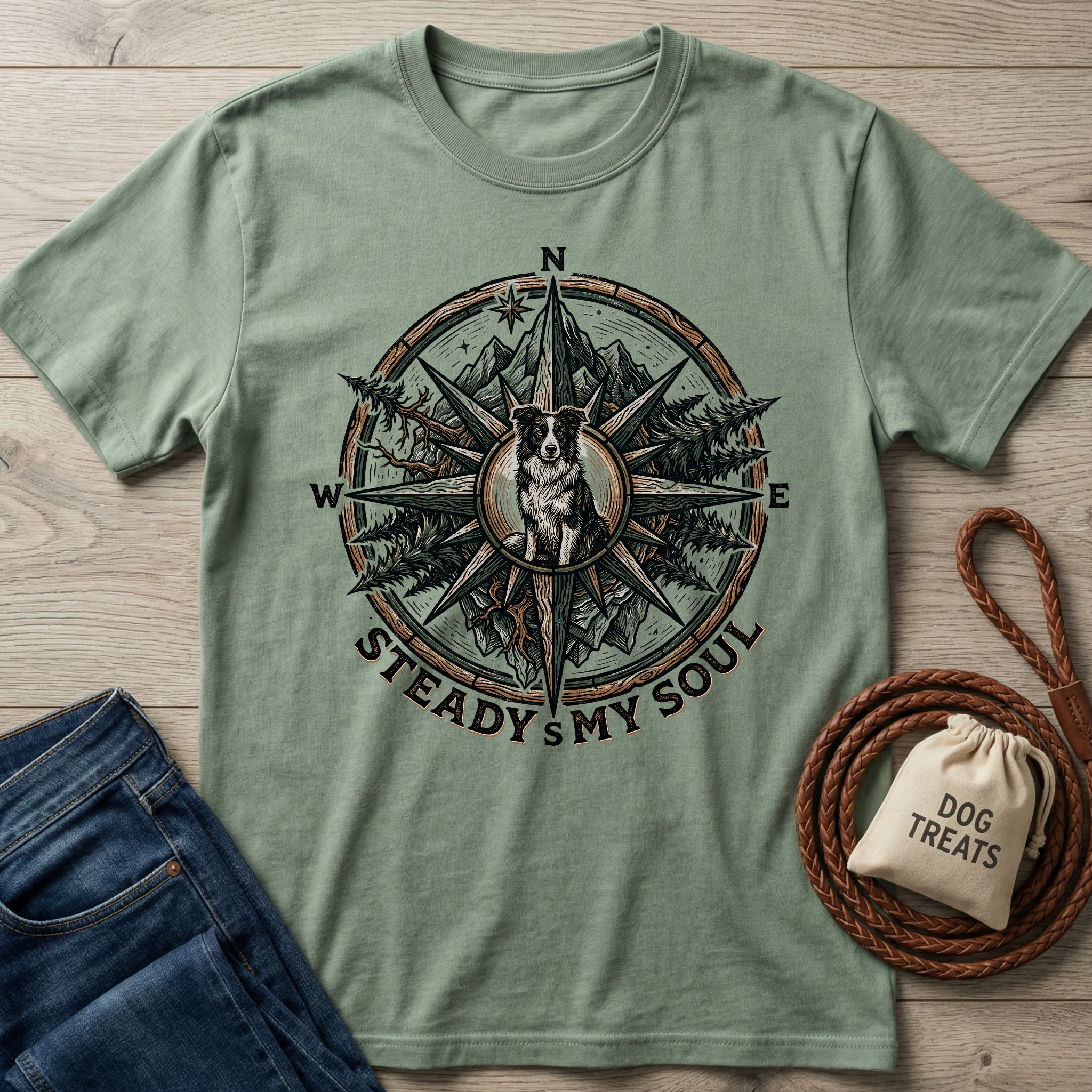 Steady My Soul Compass T-Shirt