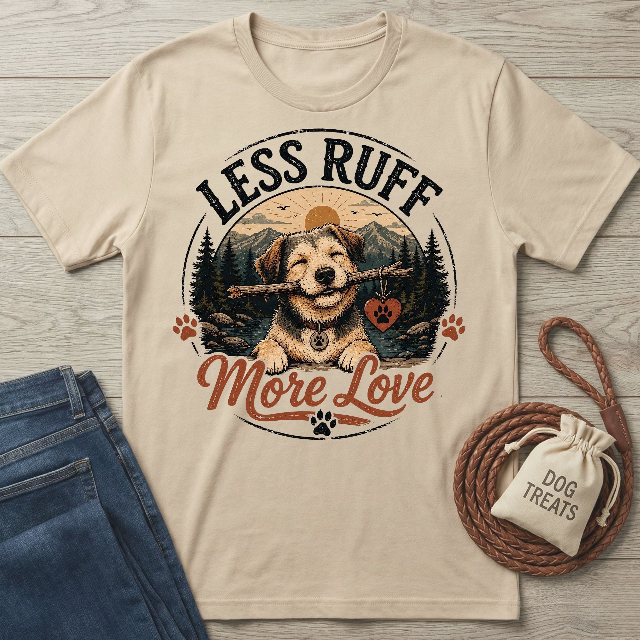 Less Ruff More Love T-Shirt