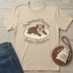 Tan Gildan Softstyle® t-shirt with a bulldog graphic and "Professional Napper: Senior Division" text.