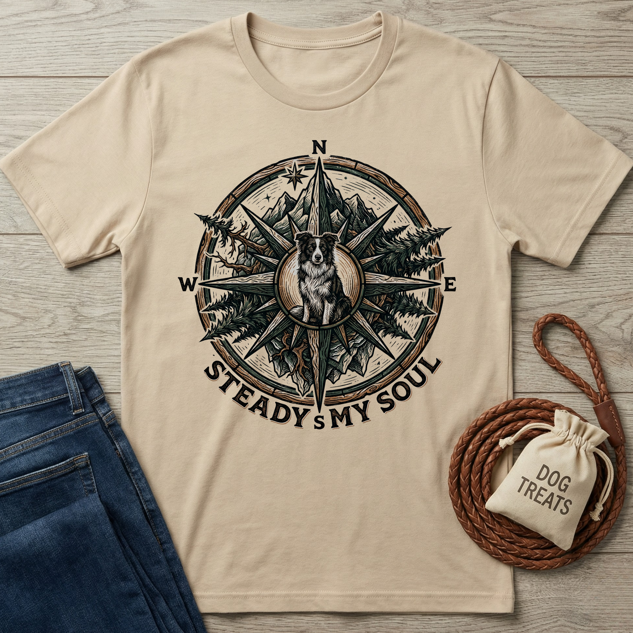 Steady My Soul Compass T-Shirt