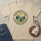Gildan Softstyle® 64000 tee in natural with "Rescue Dogs Strong Coffee" graphic.