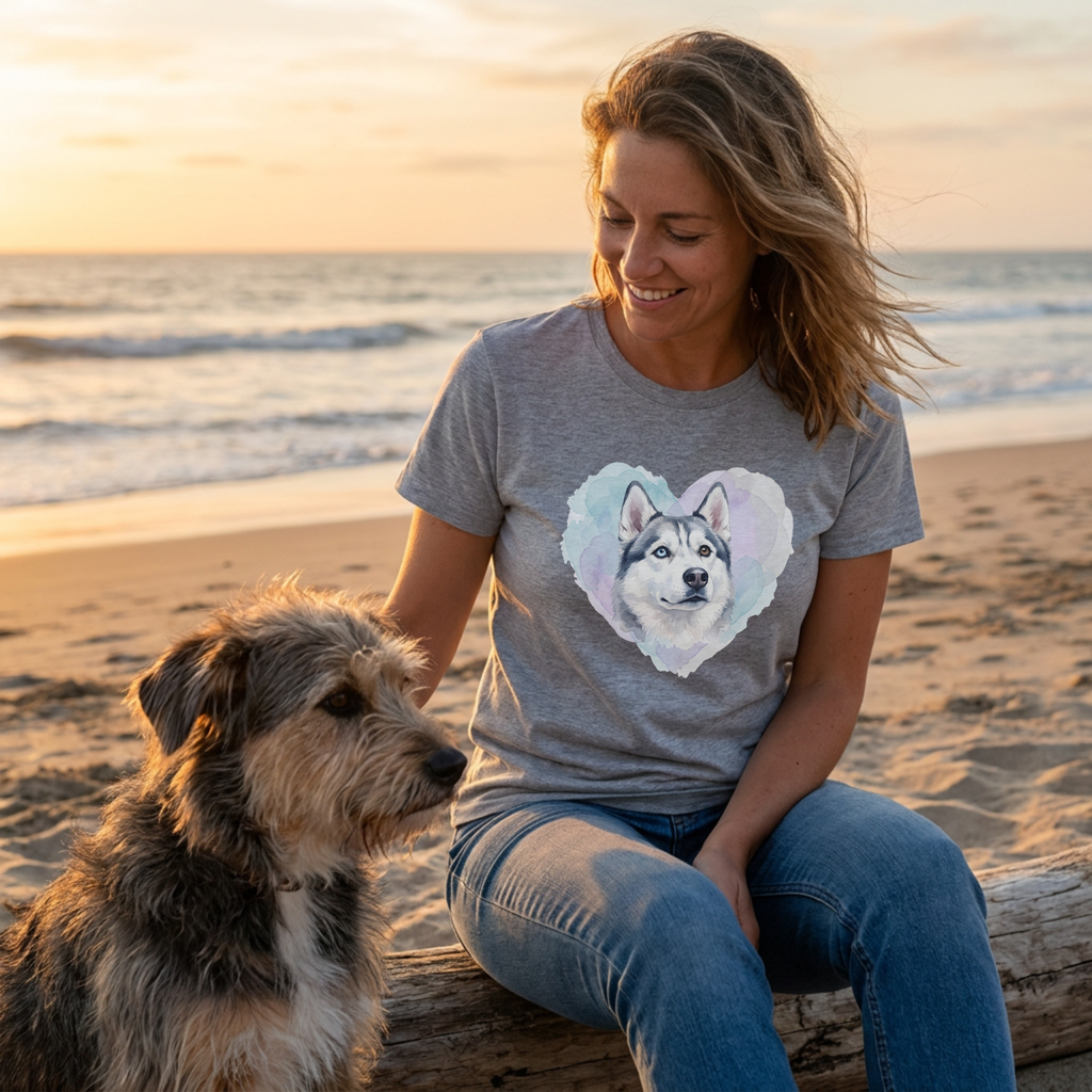 Husky Heart T-Shirt
