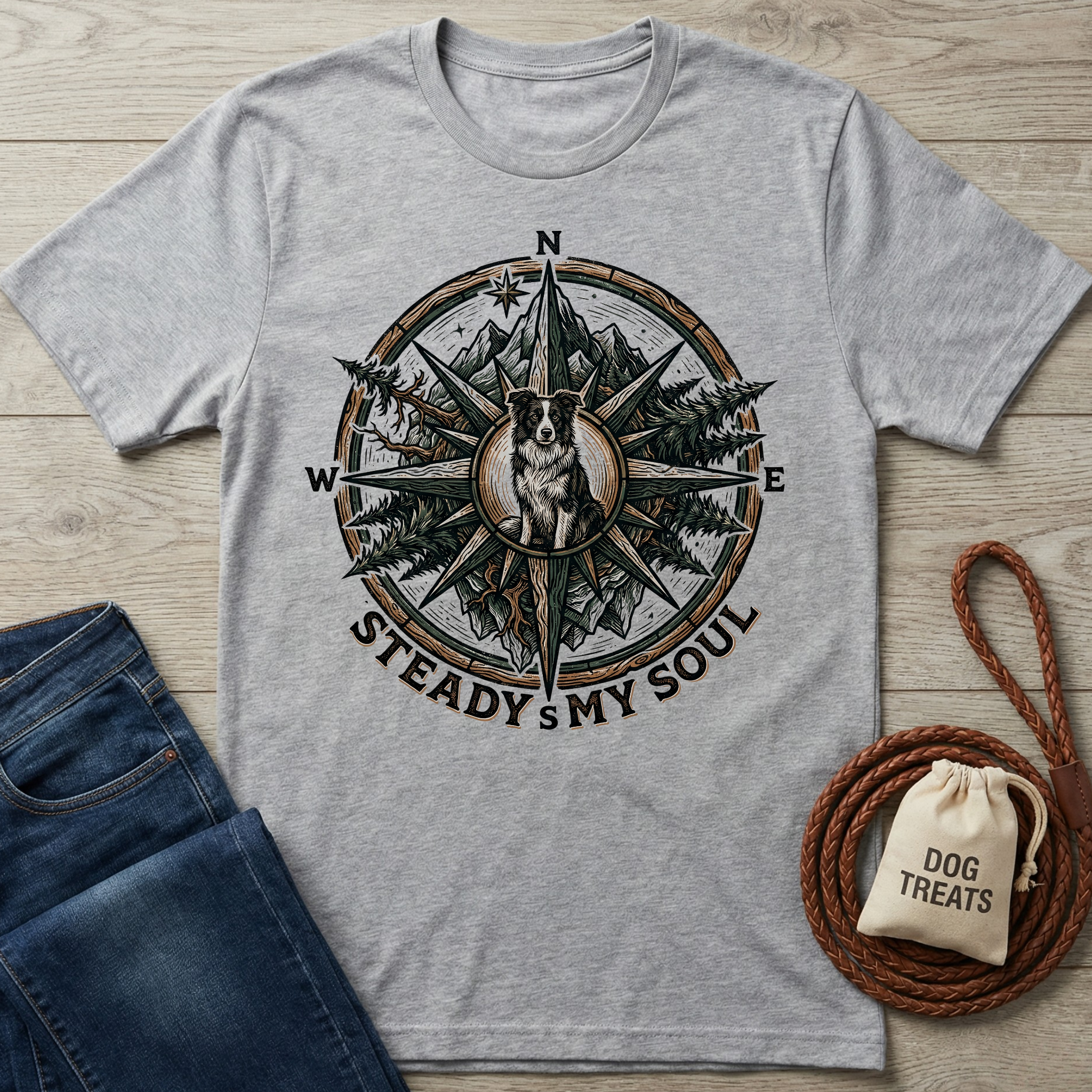 Steady My Soul Compass T-Shirt