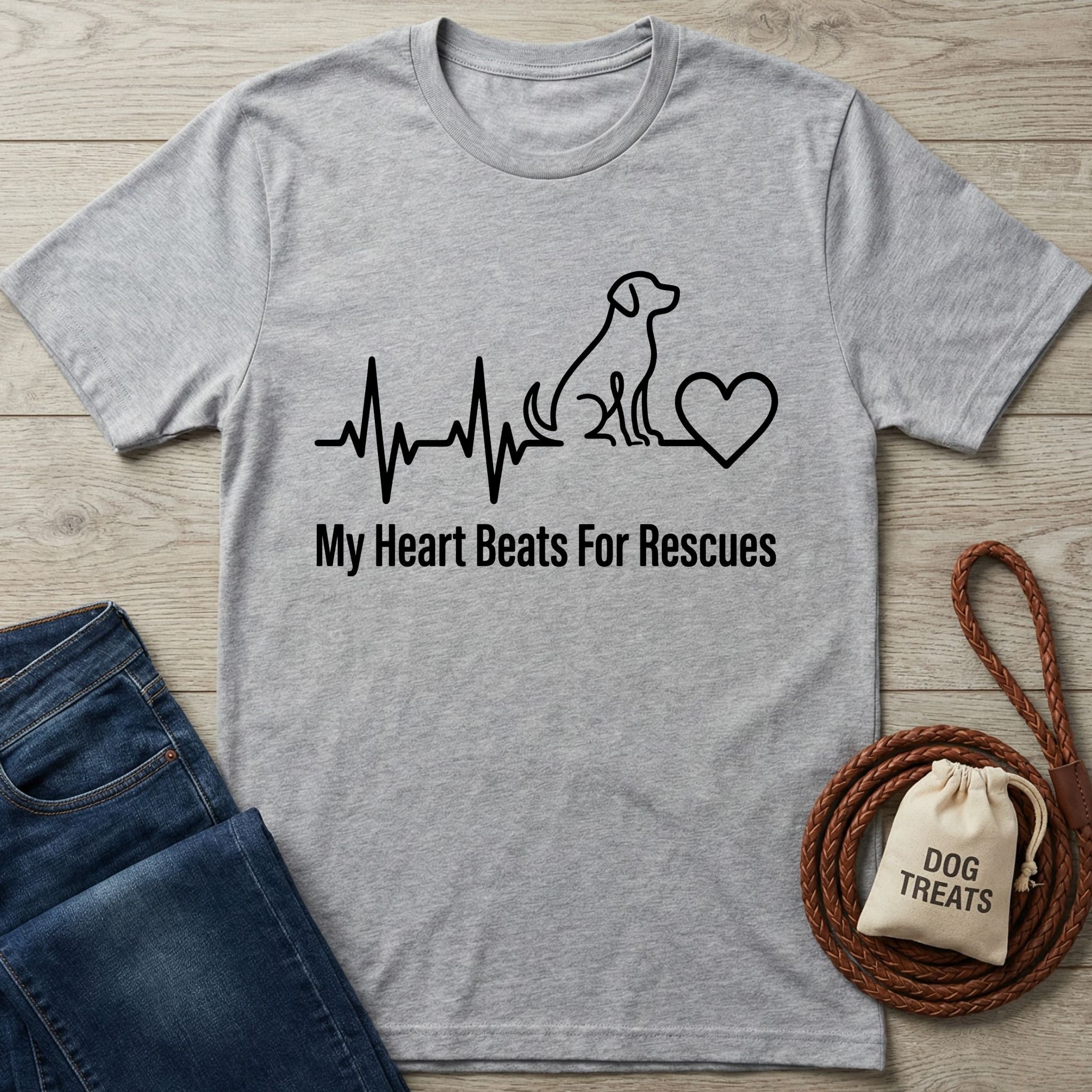 Heartbeats For Rescues T-Shirt