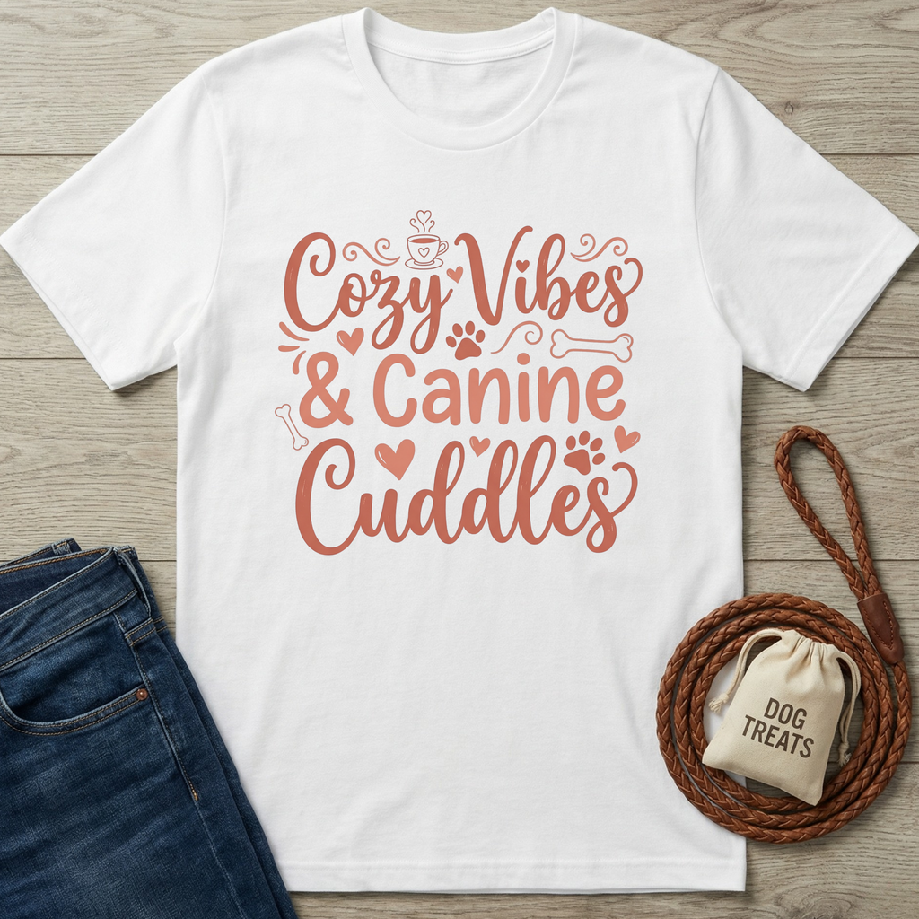 Cozy Vibes & Canine Cuddles T-Shirt