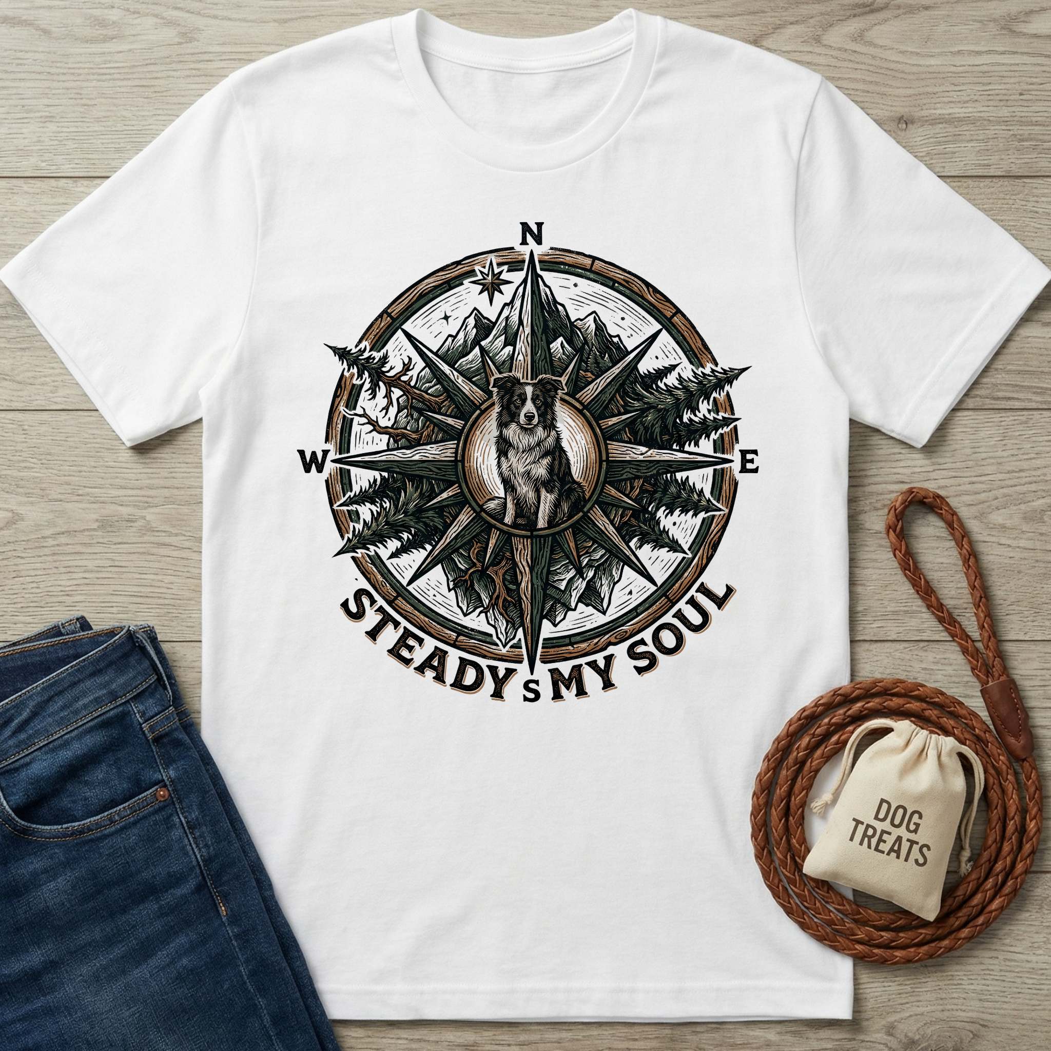 Steady My Soul Compass T-Shirt