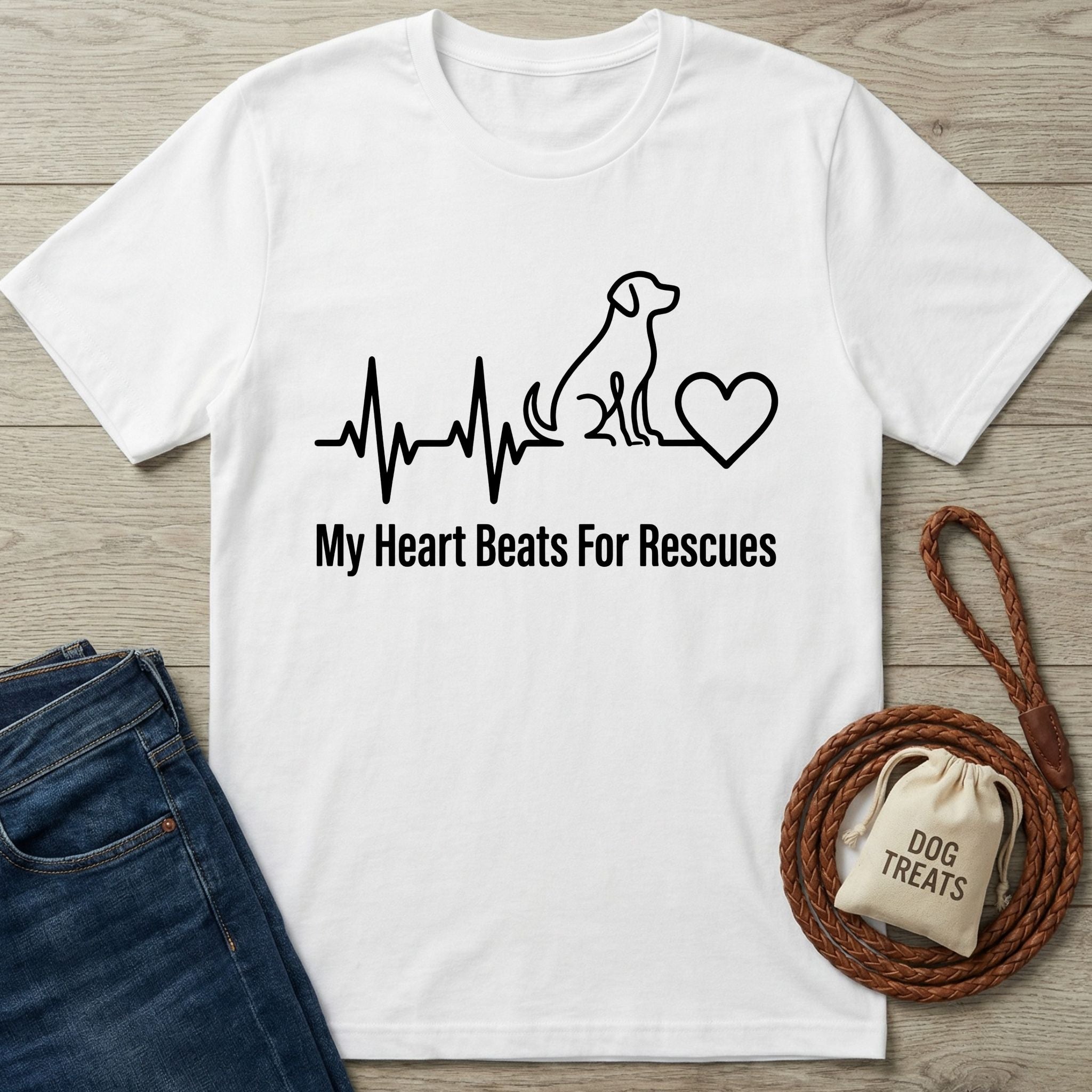 Heartbeats For Rescues T-Shirt