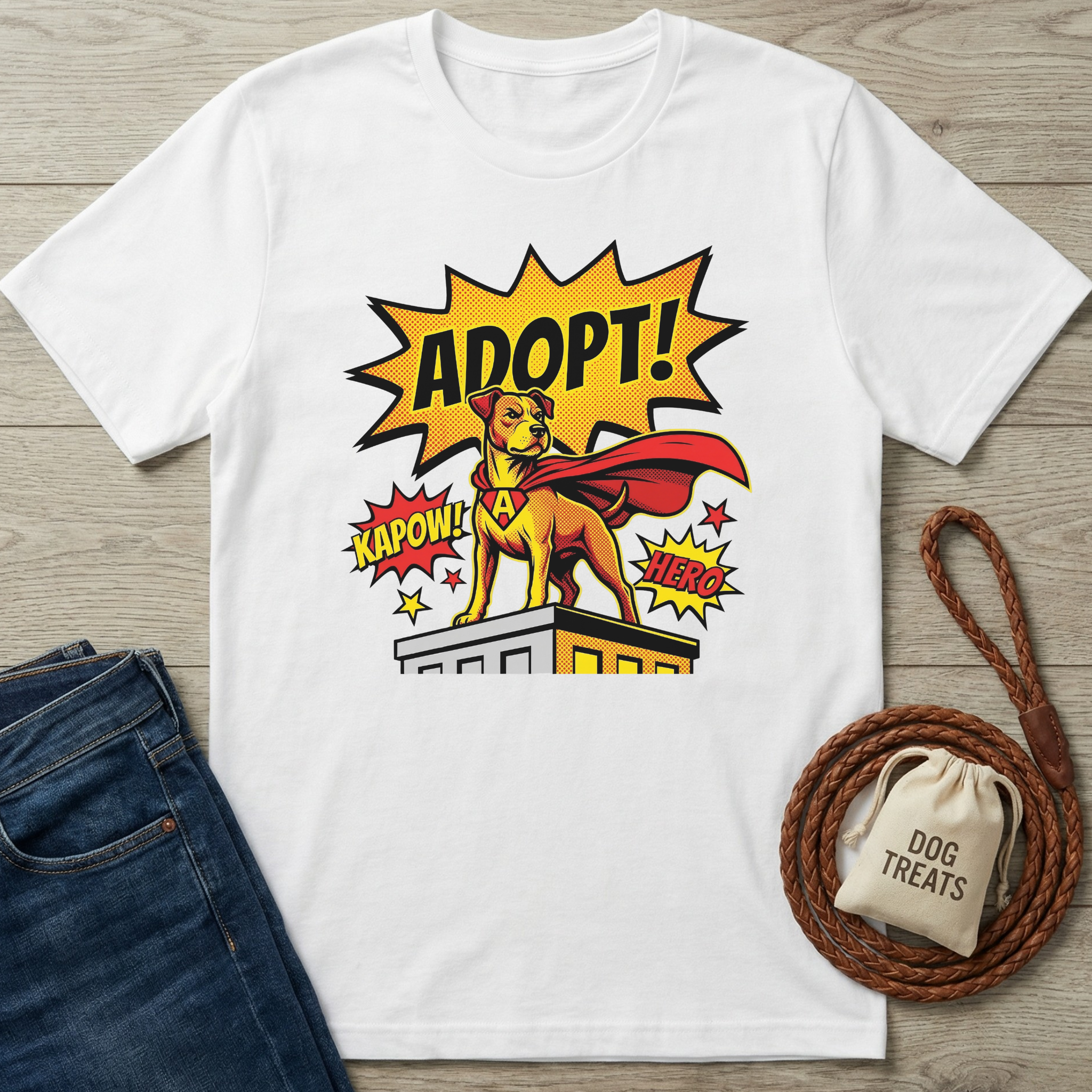 Adopt Dog Comic T-Shirt