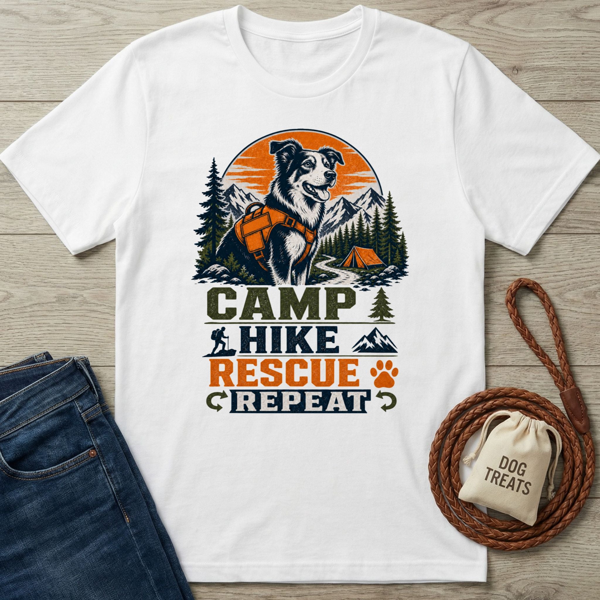 Camp Rescue Repeat T-Shirt